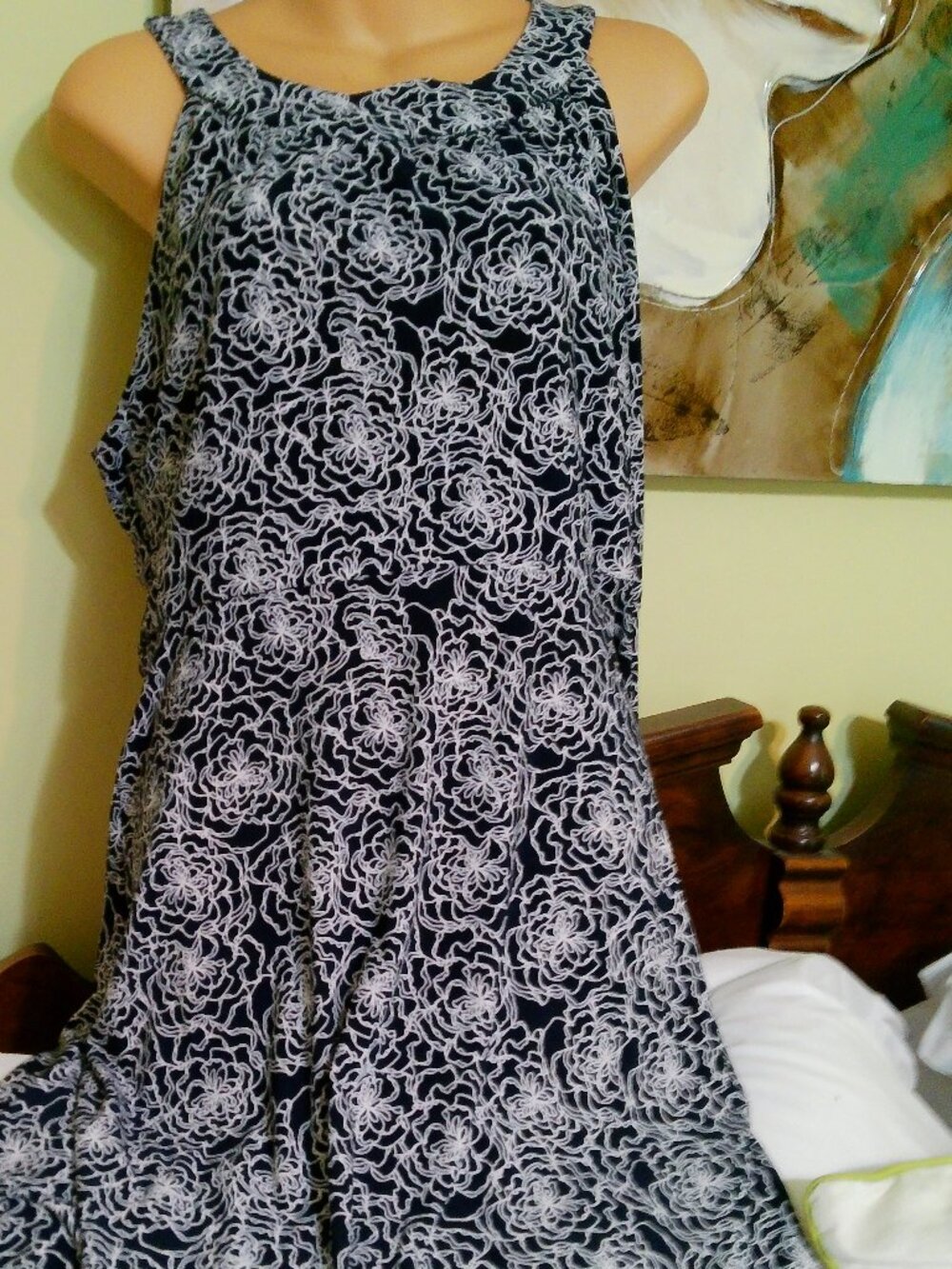 TOMMY HILFIGER BLACK WHITE DRESS SIZE 14 GOOD CONDITION
